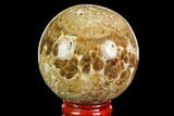 Polished Chocolate Calcite Sphere - Pakistan #149512-1